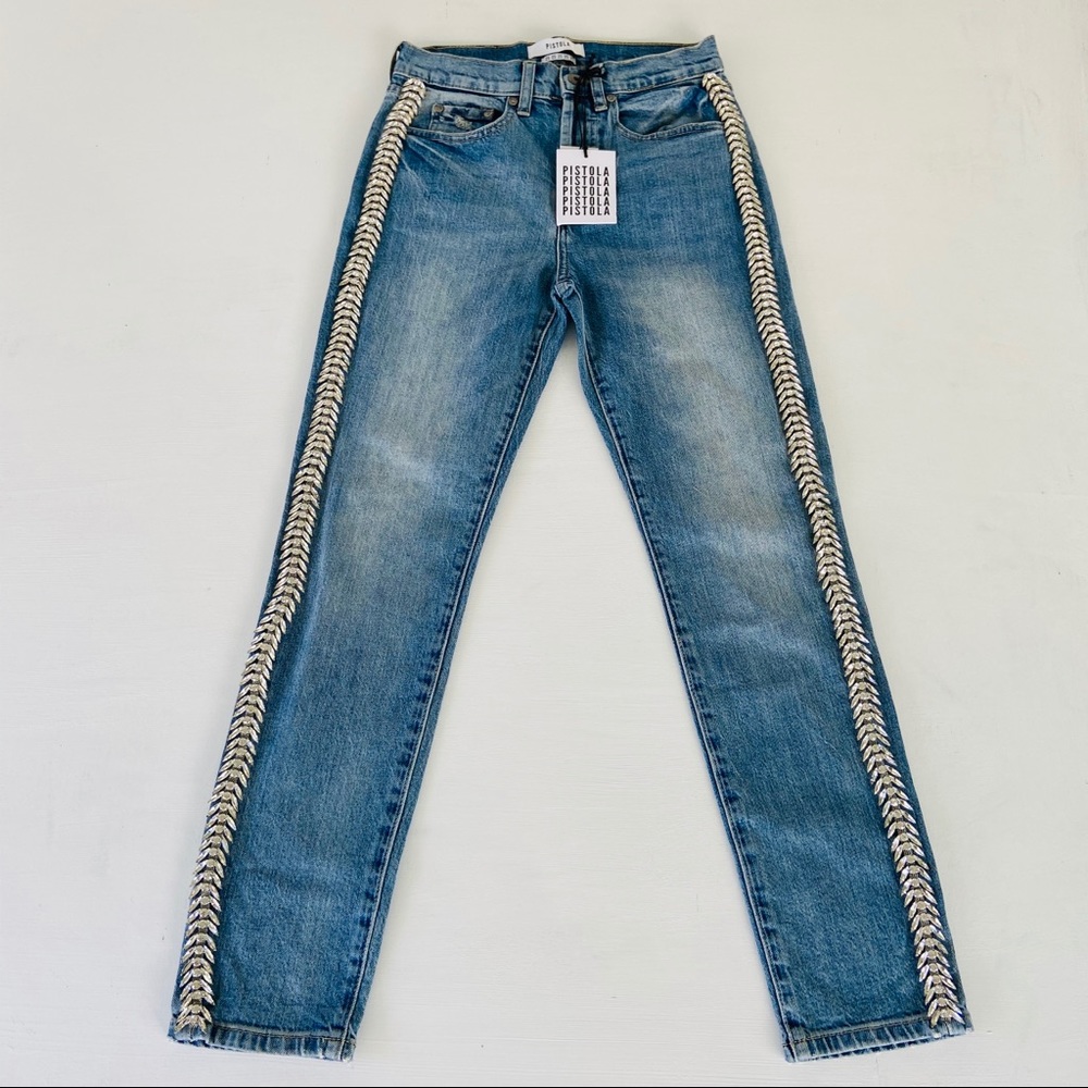 NWT PISTOLA Jeans Mom Duality Size 25 X66